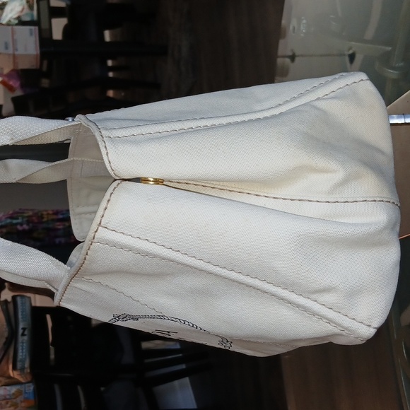 Prada Milano canapa euc canvas tote bag - Picture 3 of 16